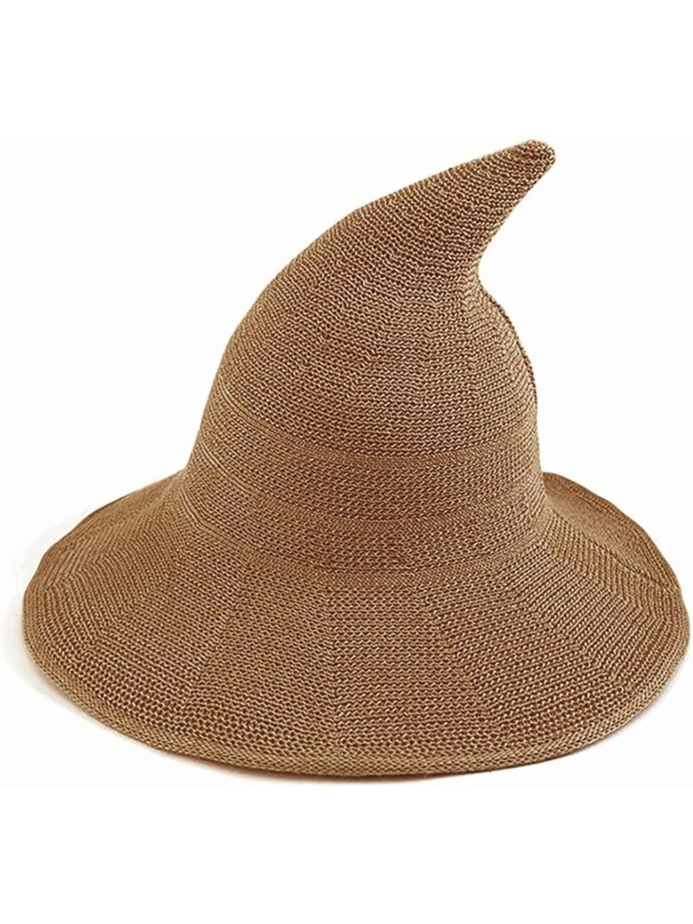 🎃Women's Khaki Knitted Cap Halloween Masquerade Cosplay Costume Witch Hat